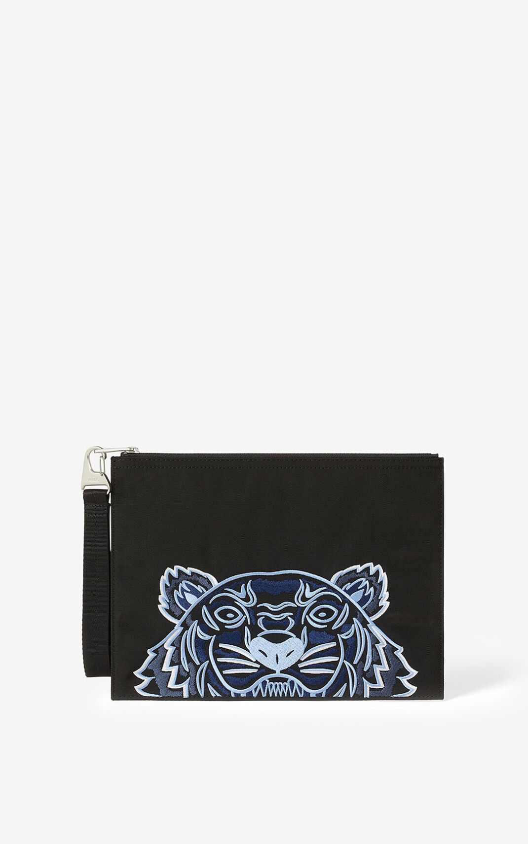 Kenzo Large Lærred Kampus Tiger Clutch Herre - Sort DK-097118